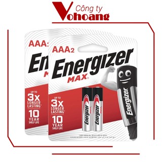 Pin đũa AAA Alkaline Energizer E92 Max chất lượng cao, tương thích mọi thiết bị