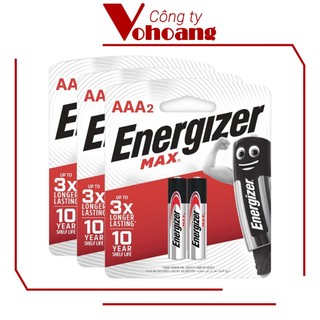 Pin đũa AAA Alkaline Energizer E92 Max chất lượng cao, tương thích mọi thiết bị