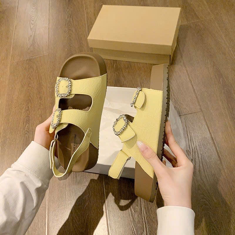 Dép Quai Hậu Sandal Birkenstock Đế Dày Đi Học Đi Chơi Dành Cho Phái Nữ