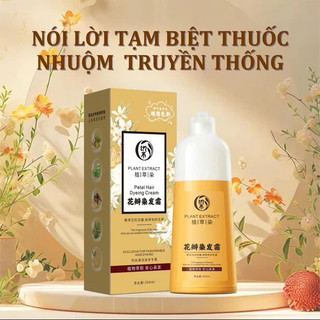Kem Nhuộm Tóc Phủ Bạc Plant Extract 500ml - Thuốc Nhuộm Tóc Thảo Dược Đen Nâu Tự Nhiên Tại Nhà
