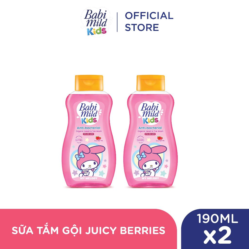 Combo 2 Sữa tắm gội toàn thân cho trẻ em Babi Mild Kids 190ML