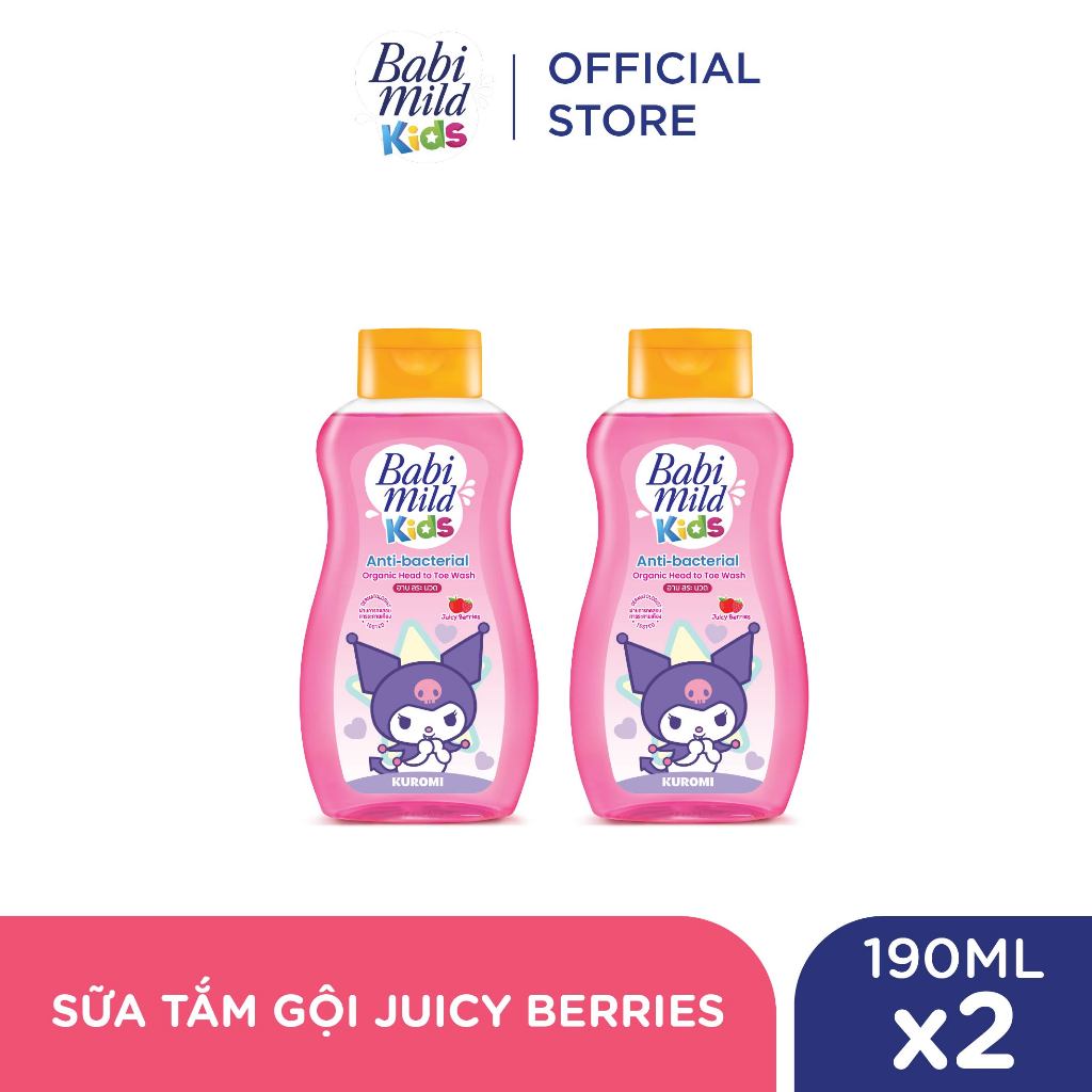 Combo 2 Sữa tắm gội toàn thân cho trẻ em Babi Mild Kids 190ML