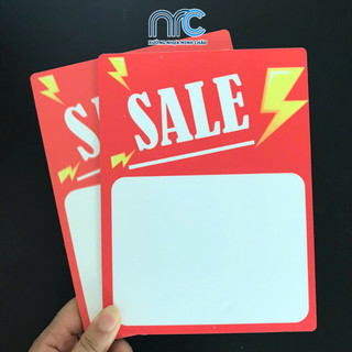 Combo 2 Bảng sale, Bảng ghi chú giá, Bảng giá tự ghi bền đẹp cho cửa hàng, siêu thị - Đa dạng mẫu