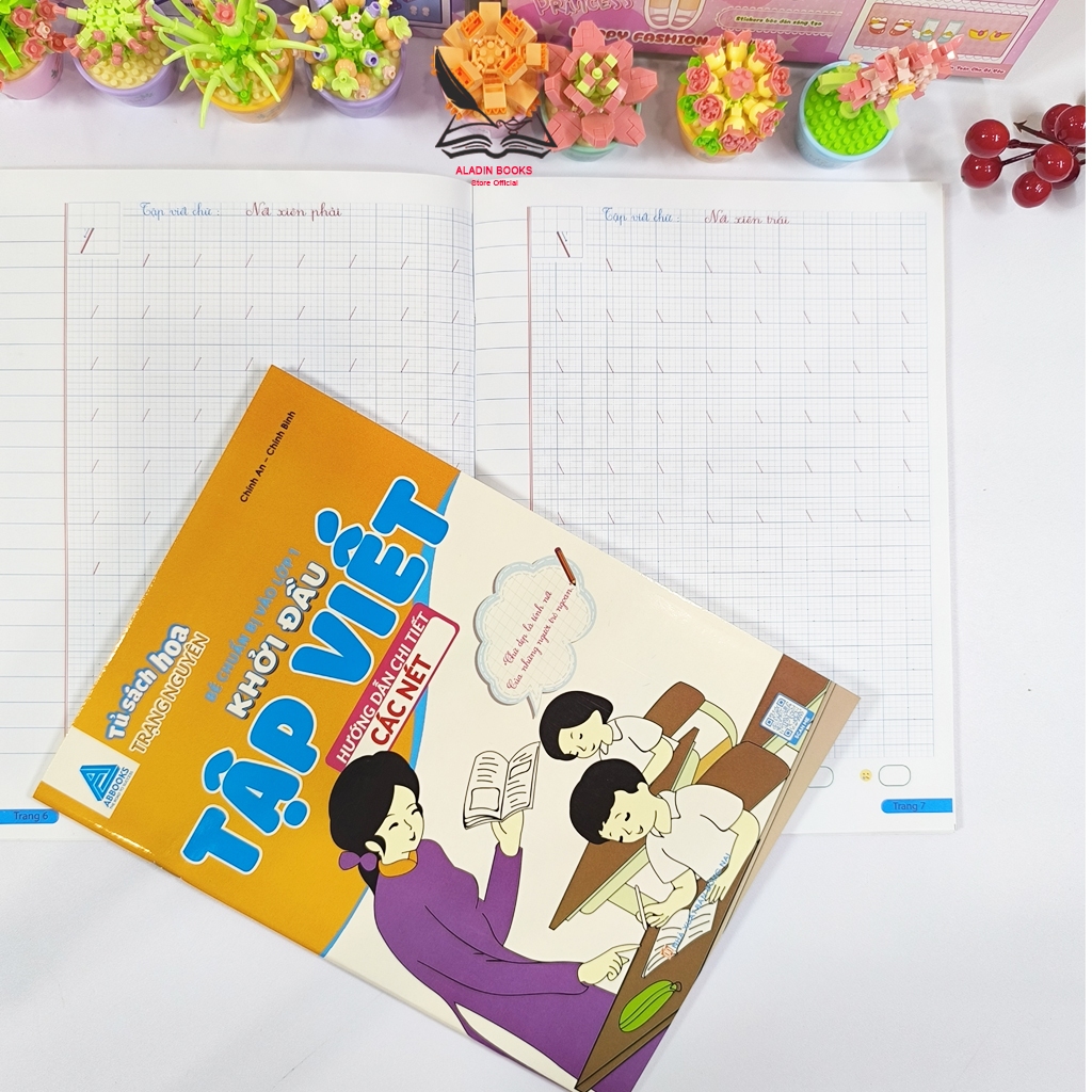 Sách- Bộ 2 Quyển Bé Chuẩn Bị Vào Lớp 1 – Khởi Đầu Tập Viết Hướng Dẫn Các Nét Chữ Cái Chữ Ghép Chữ Số