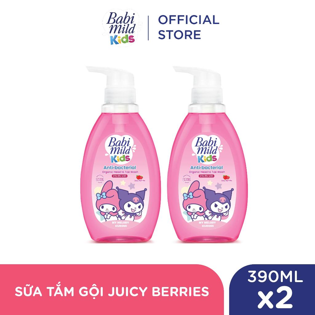 Combo 2 Sữa tắm gội toàn thân trẻ em Babi Mild Kids 390ML