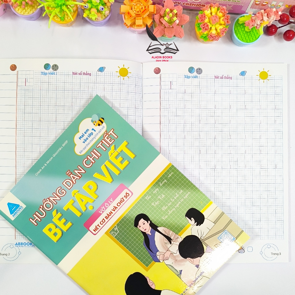 Sách-Hướng Dẫn Chi Tiết Bé Tập Viết – Vở Ô Ly Nét Cơ Bản, Chữ Số, Chữ Cái, Chữ Ghép