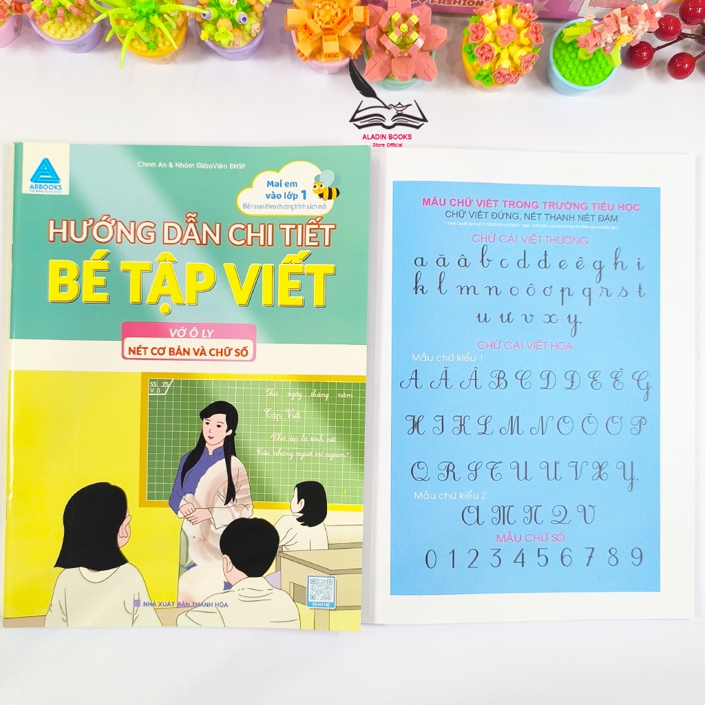 Sách-Hướng Dẫn Chi Tiết Bé Tập Viết – Vở Ô Ly Nét Cơ Bản, Chữ Số, Chữ Cái, Chữ Ghép