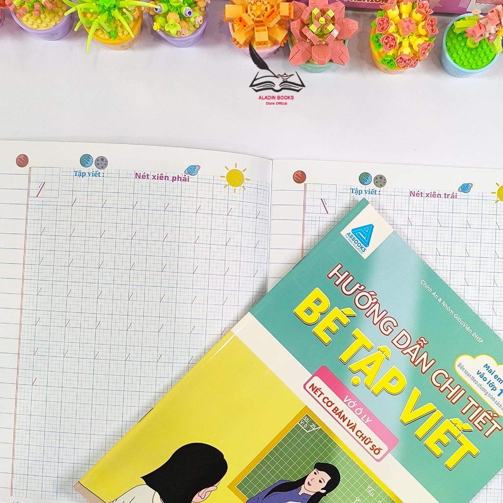 Sách-Hướng Dẫn Chi Tiết Bé Tập Viết – Vở Ô Ly Nét Cơ Bản, Chữ Số, Chữ Cái, Chữ Ghép
