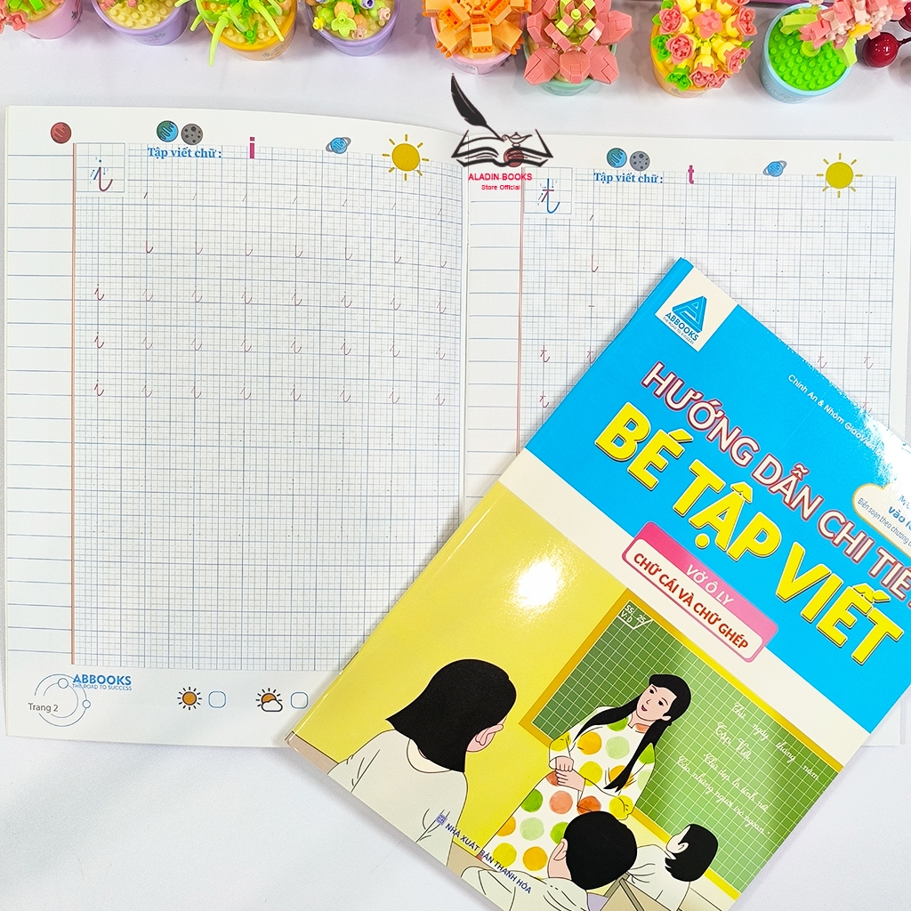 Sách-Hướng Dẫn Chi Tiết Bé Tập Viết – Vở Ô Ly Nét Cơ Bản, Chữ Số, Chữ Cái, Chữ Ghép