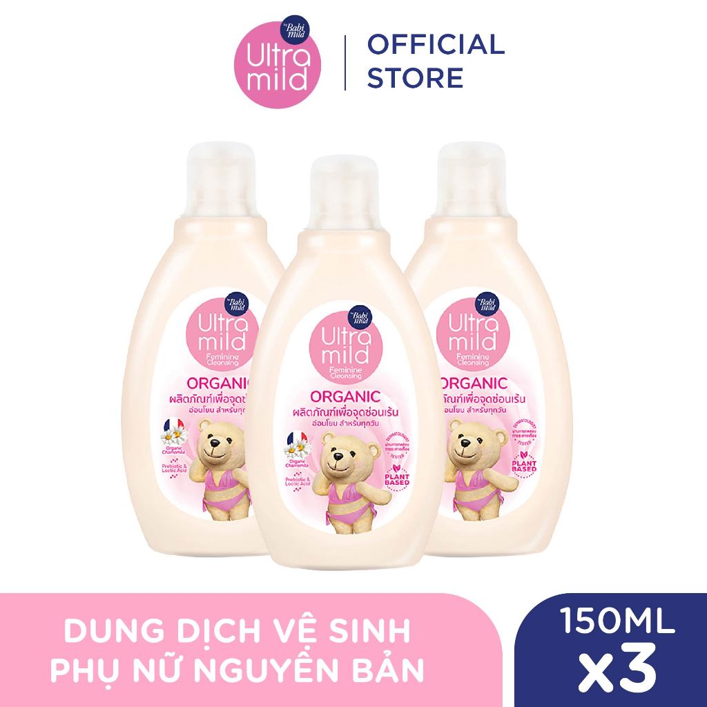 Combo 3 Dung dịch vệ sinh phụ nữ Ultra Mild 150ml