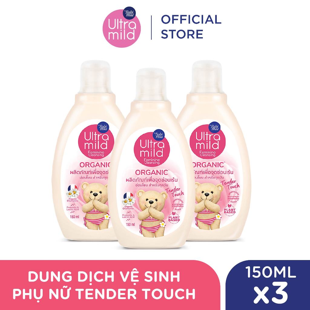 Combo 3 Dung dịch vệ sinh phụ nữ Ultra Mild 150ml