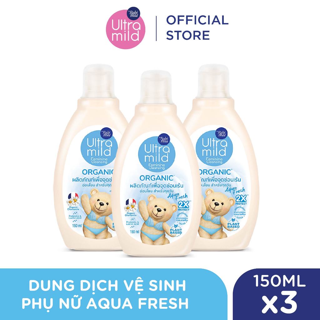 Combo 3 Dung dịch vệ sinh phụ nữ Ultra Mild 150ml