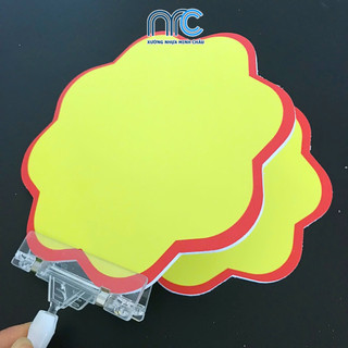 Combo 2 Bảng ghi chú giá, Bảng giảm giá hoa vàng, Bảng giá tự ghi cho cửa hàng siêu thị