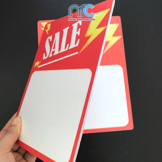 Combo 2 Bảng sale, Bảng ghi chú giá, Bảng giá tự ghi bền đẹp cho cửa hàng, siêu thị - Đa dạng mẫu