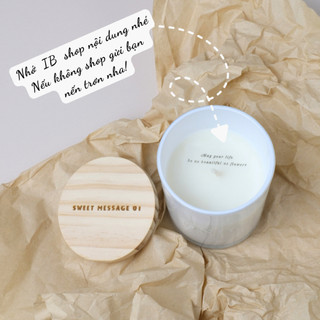 Nến thơm thủ công ONIÕ - SWEET MESSAGE, thông điệp bí mật, hương tinh dầu thiên nhiên, HM-001