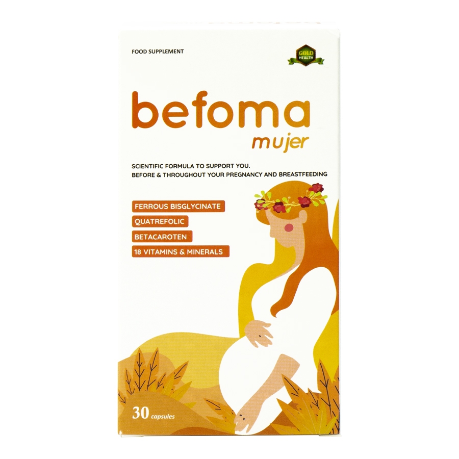 Viên uống bổ sung Sắt, Acid Folic, Vitamin tổng hợp cho mẹ bầu, mẹ sau sinh Bổ bầu EU Befoma SSĐT