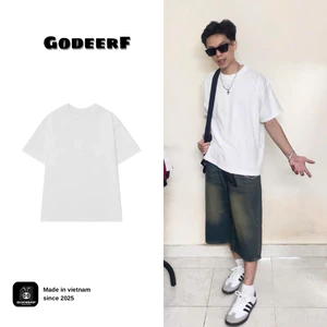Áo Thun Trơn Form Boxy Cotton 100% Local Branch GodeerF Nhiều Màu Nam Nữ_MHBY002