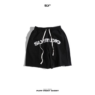 Quần Short Nỉ Chân Cua SLY Starburst màu Đen