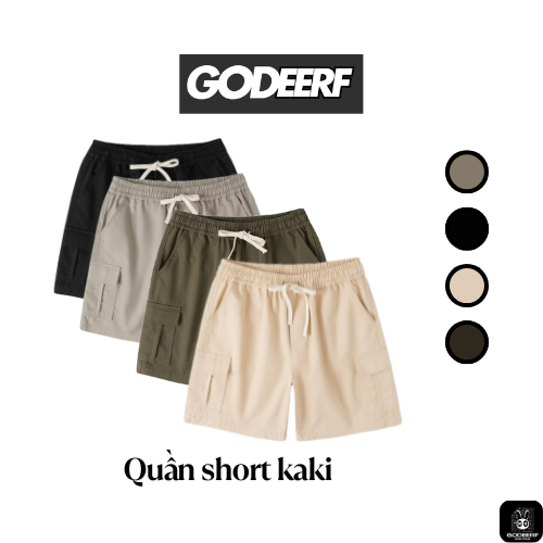 Quần Short Túi Hộp Unisex Nam Nữ Vải Kaki Phong Cách Streetwear Basic Local Branch_Q002