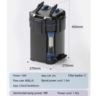 Lọc Thùng Sunsun YWY 800 - Tích Hợp Tách Phân, Xả Đáy