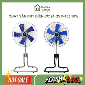 Quạt sàn rút Điện cơ 91 QSM-450 58W sải cánh 45cm- BẢO HÀNH 12 THÁNG