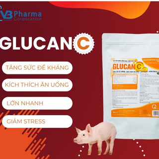 GLUCAN C gói 1kg Bổ sung Beta-Glucan, Vitamin tăng đề kháng, ăn nhiều, lớn nhanh cho gia súc gia cầm