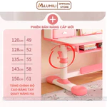Bàn học sinh Lumili E10 plus có giá sách chống gù chống cận, bàn học chống gù cho trẻ em kèm ghế xoay — ảnh 5