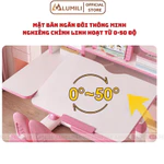 Bàn học sinh Lumili E10 plus có giá sách chống gù chống cận, bàn học chống gù cho trẻ em kèm ghế xoay — ảnh 3