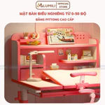 Bàn học sinh Lumili E10 plus có giá sách chống gù chống cận, bàn học chống gù cho trẻ em kèm ghế xoay — ảnh 7