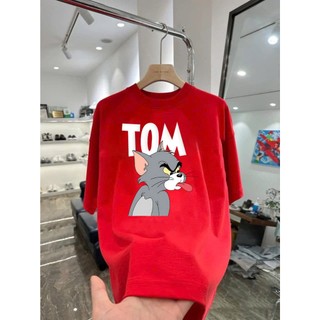 Áo thun hoạt hình Tom T&J02 unsex nam nữ form rộng 100% cotton