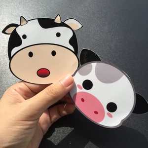 Sticker bò sữa cute. Hình dán chống nước dễ thương trang trí mọi nơi. Làm theo yêu cầu