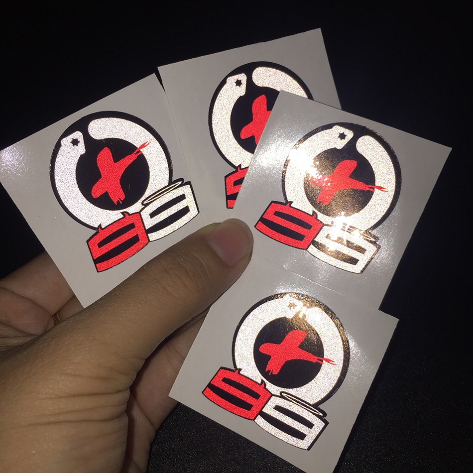 Logo hình dán Lorenzo 99 phản quang [3x4cm]. Decal cao cấp chống nước, tem dán trang trí nón bảo hiểm