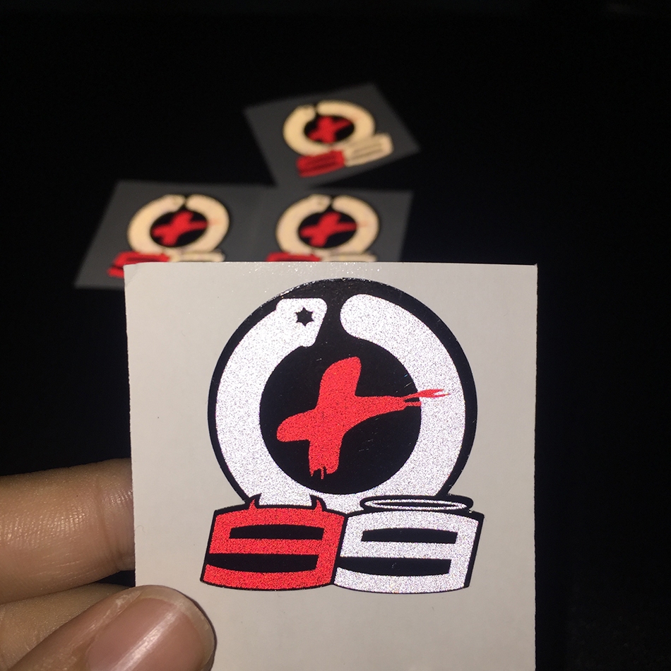 Logo hình dán Lorenzo 99 phản quang [3x4cm]. Decal cao cấp chống nước, tem dán trang trí nón bảo hiểm