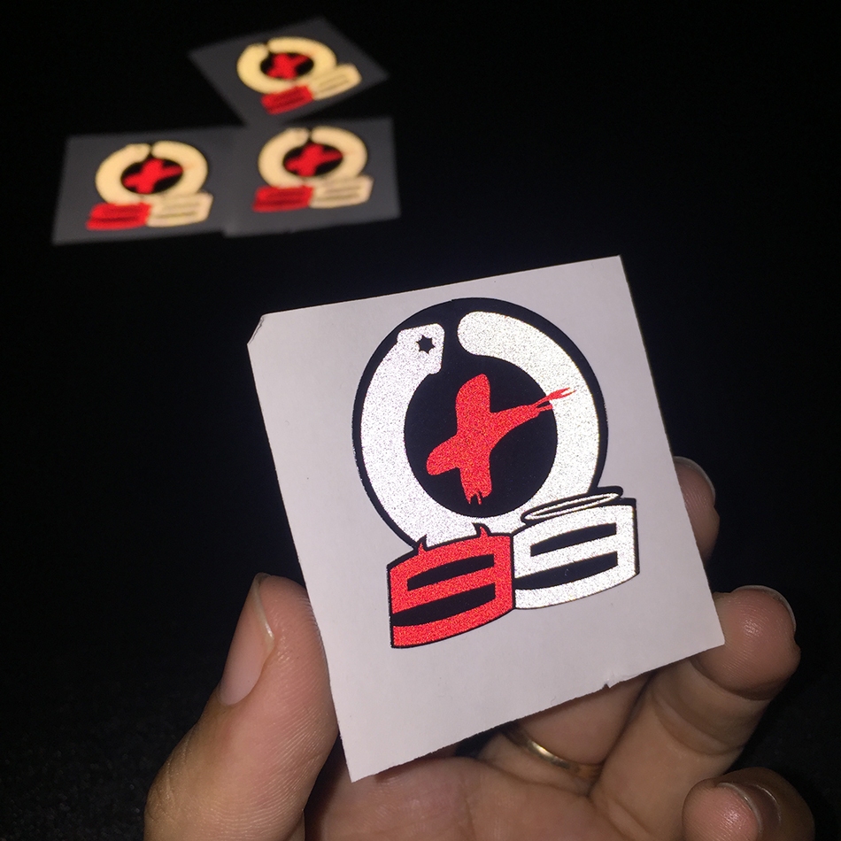 Logo hình dán Lorenzo 99 phản quang [3x4cm]. Decal cao cấp chống nước, tem dán trang trí nón bảo hiểm