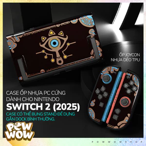 SWITCH2 Case Ốp Nhựa PC Cứng + TPU Dẻo Joycon Dành Cho Nintendo Switch 2 (2025) Phong Cách Hoạ Tiết Game