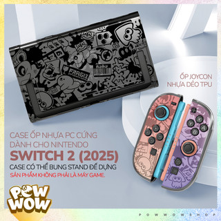 SWITCH2 Case Ốp Nhựa PC Cứng + TPU Dẻo Joycon Dành Cho Nintendo Switch 2 (2025) Phong Cách Hoạ Tiết Game