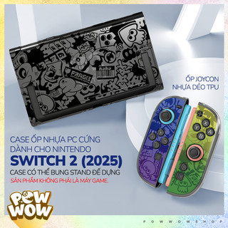 SWITCH2 Case Ốp Nhựa PC Cứng + TPU Dẻo Joycon Dành Cho Nintendo Switch 2 (2025) Phong Cách Hoạ Tiết Game