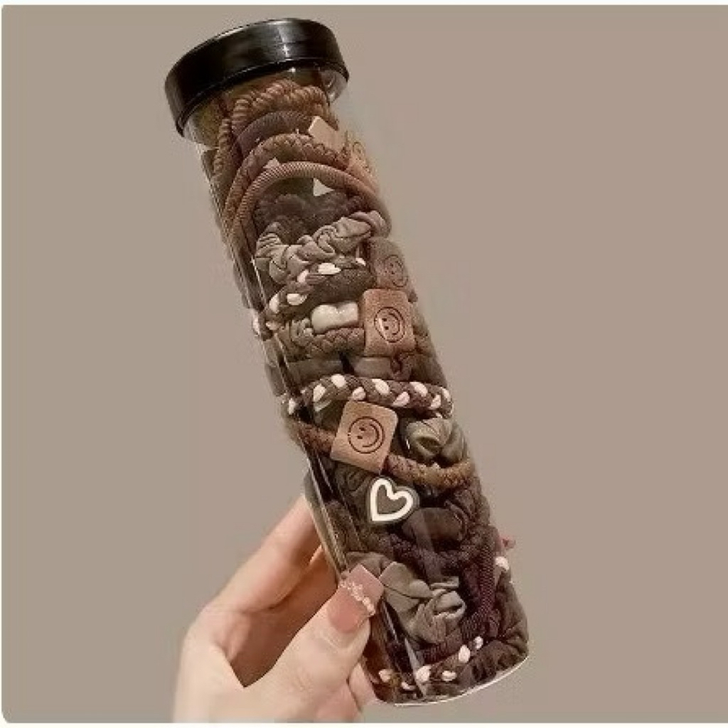 Ống 20 chun buộc tóc vặn thừng phụ kiện tóc