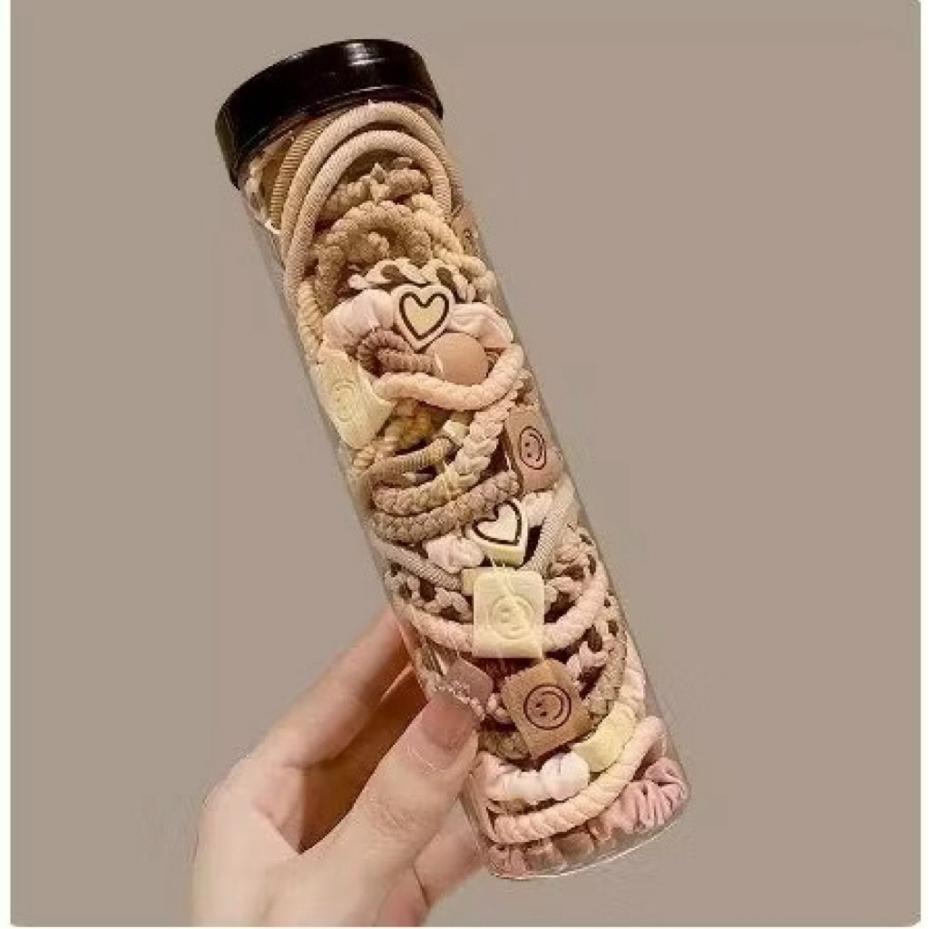 Ống 20 chun buộc tóc vặn thừng phụ kiện tóc