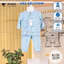 Bộ Quần Áo Dài Màu VT Thun Lạnh Chất Mềm Mịn Thấm Hút Mồ Hôi Cho Bé Sơ Sinh 3-9kg VT-DL18 Đậu Đậu Store