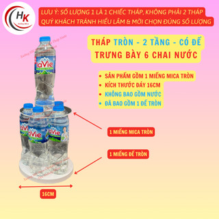[CHỈ BÀY NƯỚC LỌC] Khay Mica Bày Tháp Nước 2, 3, 5, 7 Tầng - Tấm Mica Xếp Nước - Tháp Nước Cúng Dường Thắp Hương Phật