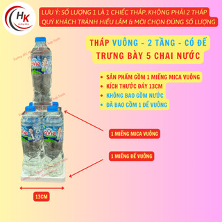 [CHỈ BÀY NƯỚC LỌC] Khay Mica Bày Tháp Nước 2, 3, 5, 7 Tầng - Tấm Mica Xếp Nước - Tháp Nước Cúng Dường Thắp Hương Phật