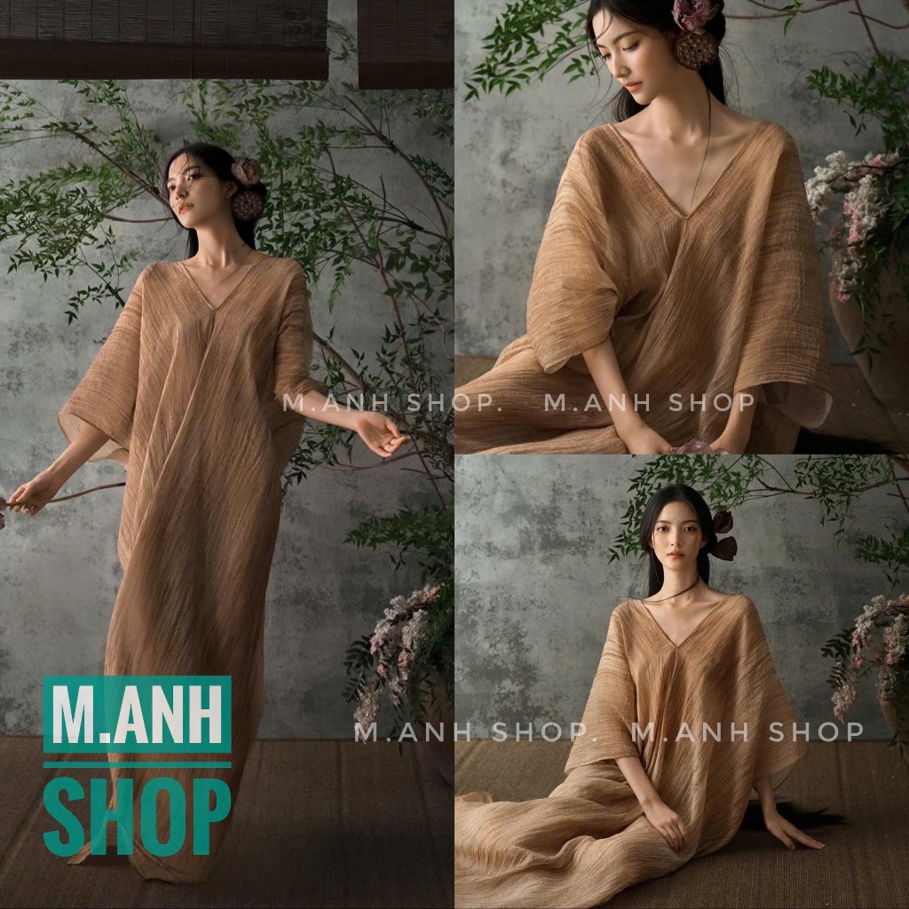 Sét Choàng Nâu Chụp Ảnh Concept Studio Cá Tính Xinh Đẹp