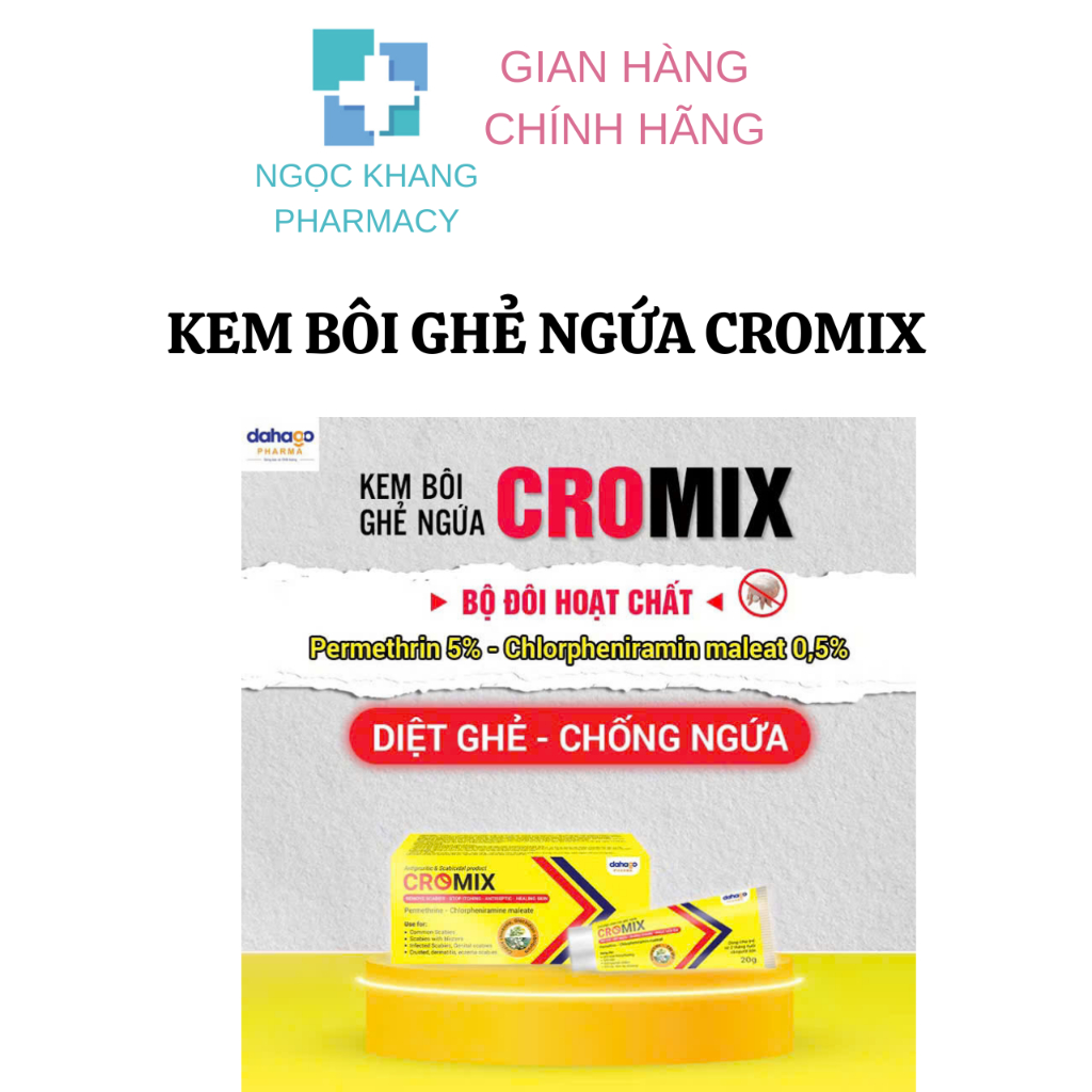 Kem bôi da CROMIX Diệt Ghẻ - Chống Ngứa Typ 20 gr | Shopee Việt Nam