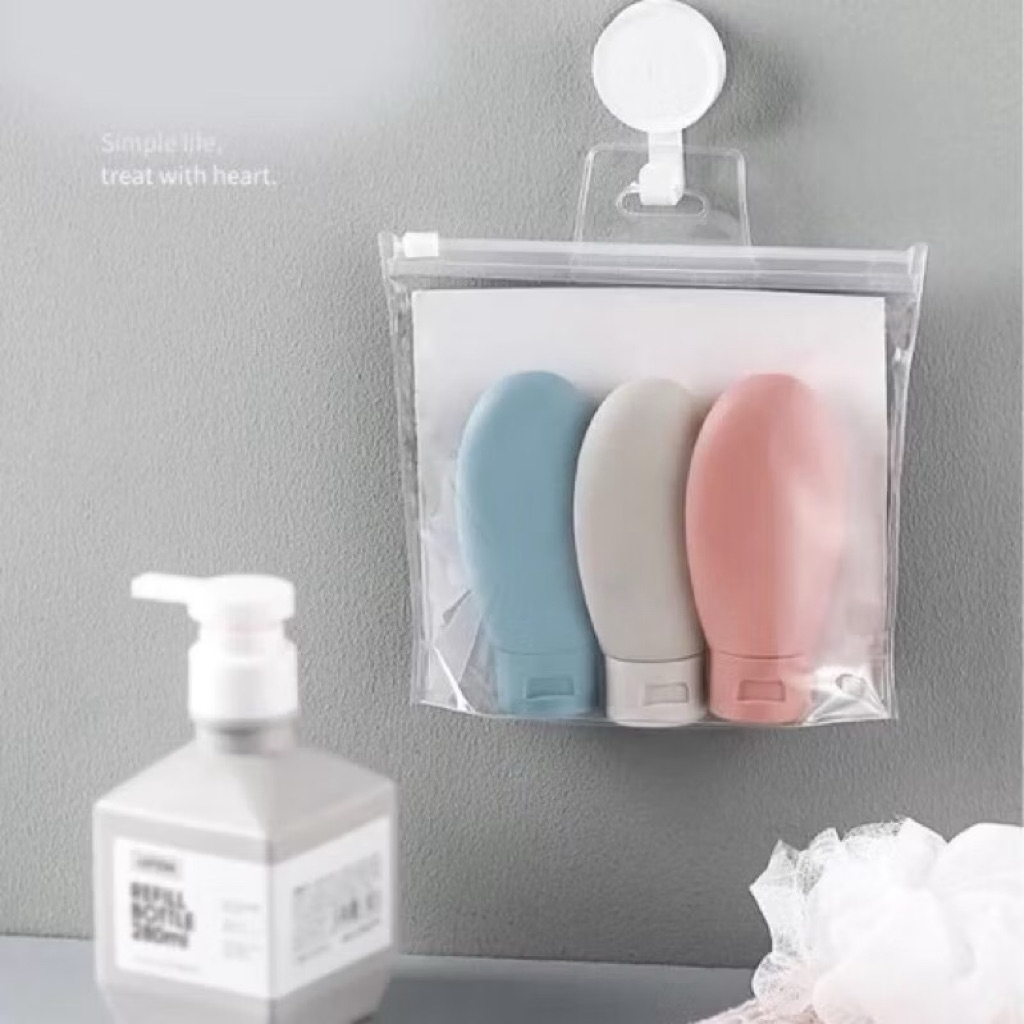Set 3 lọ chiết mỹ phẩm, sữa tắm đi du lịch tiện lợi