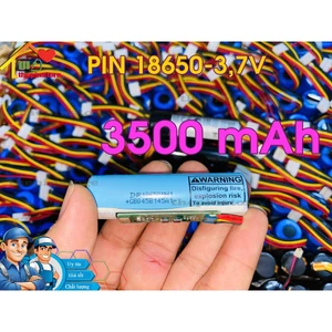 PIN 18650 3.7V-3500 mAh CÓ MẠCH BẢO VỆ CHUYÊN CHO TÔNG ĐƠ , ĐÈN , QUẠT , CHÍNH HÃNG LG , SAMSUNG BẢO HÀNH 9 THÁNG