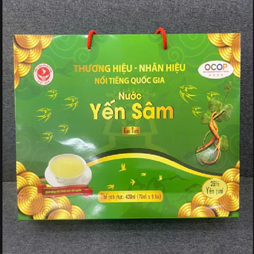 Hỗ trợ cho Người cao tuổi Giúp Bổ Máu Hỗ Trợ Tim Mạch Tăng CườngTrí Nhớ Bảo Vệ Sức Khỏe.. Yến/ Sâm chưng sẵn 6 x 70 ml