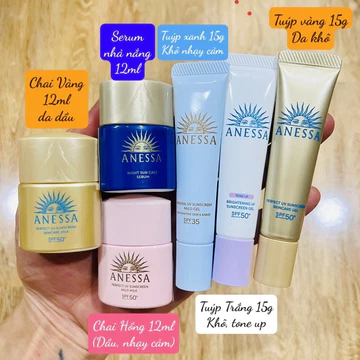 (DATE mới, MINI 12ml) Sữa chống nắng Anessa Perfect UV SPF50+/PA++++