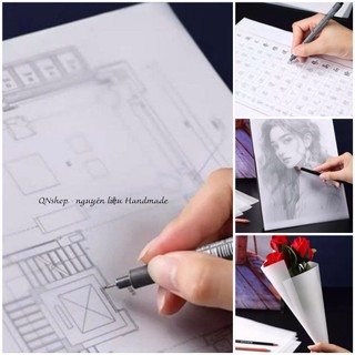 10 tờ giấy can A4 Trong Mờ – Giấy Vẽ Kỹ Thuật, Đồ Họa, Vẽ Truyền Thần, Gói Hoa