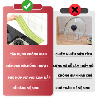 Tấm Lót Silicon Chống Trượt Đặt Vung Nồi LUXHOME- Chịu Nhiệt Tốt, Dễ Vệ Sinh,Tiện Dụng